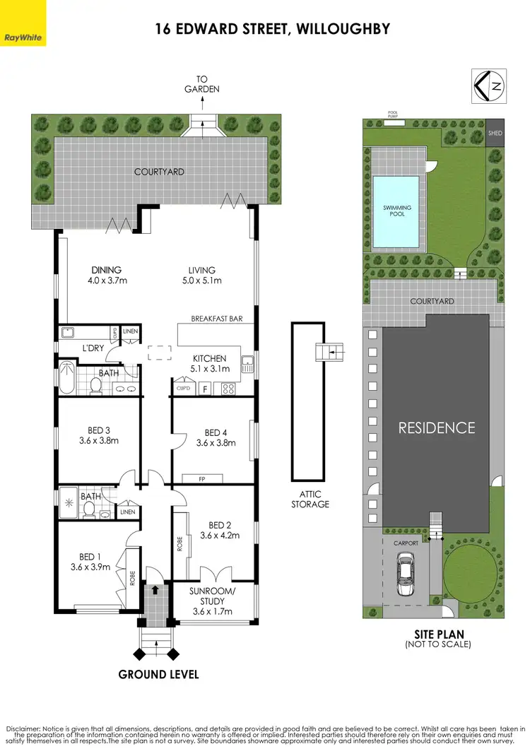 Floorplan of Homely house listing, 16 Edward Street, Willoughby NSW 2068