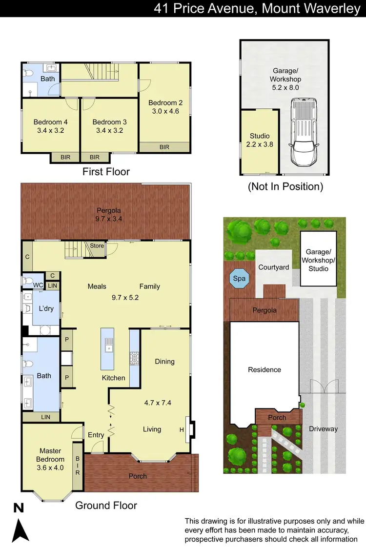Floorplan of Homely house listing, 41 Price Avenue, Mount Waverley VIC 3149