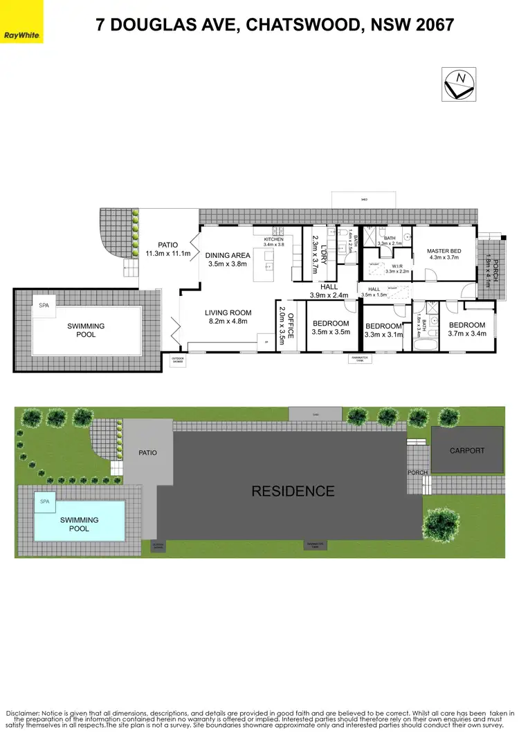 Floorplan of Homely house listing, 7 Douglas Avenue, Chatswood NSW 2067