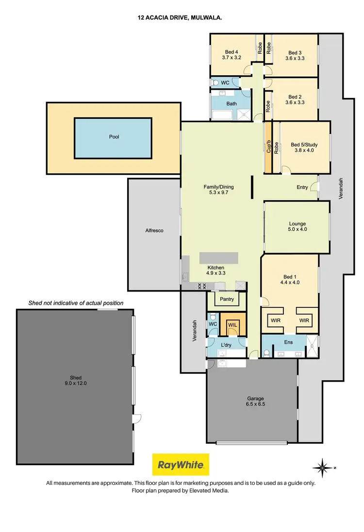 Floorplan of Homely house listing, 12 Acacia Drive, Mulwala NSW 2647