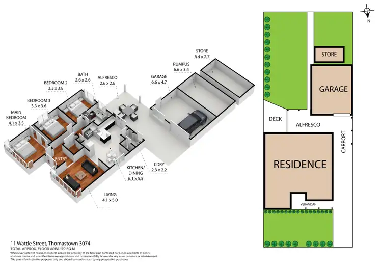 Floorplan of Homely house listing, 11 Wattle Street, Thomastown VIC 3074