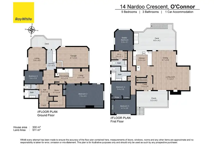 Floorplan of Homely house listing, 14 Nardoo Crescent, O'connor ACT 2602