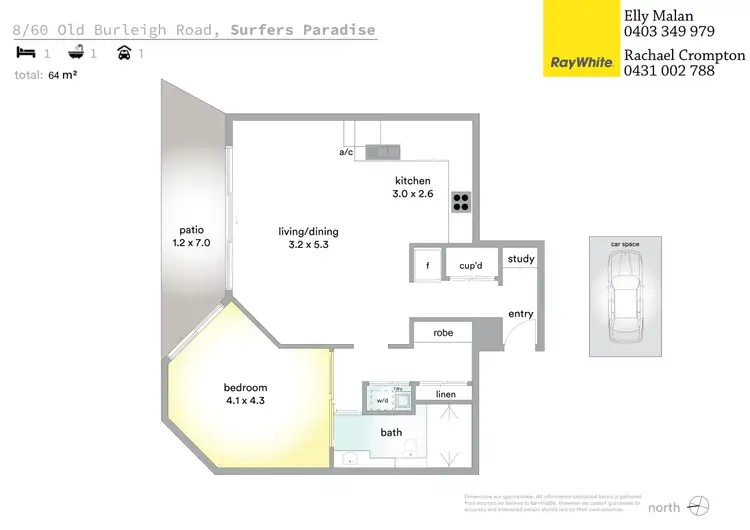 Floorplan of Homely apartment listing, 8/60 Old Burleigh Road, Surfers Paradise QLD 4217