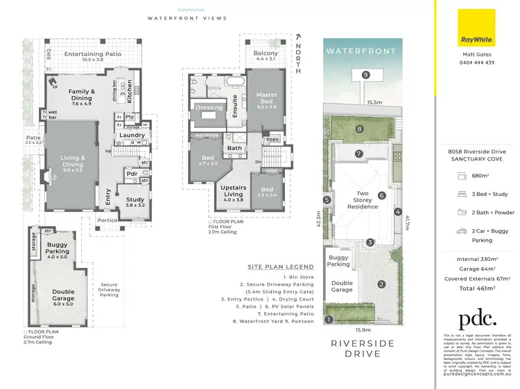 Floorplan of Homely house listing, 8058 Riverside Drive, Sanctuary Cove QLD 4212