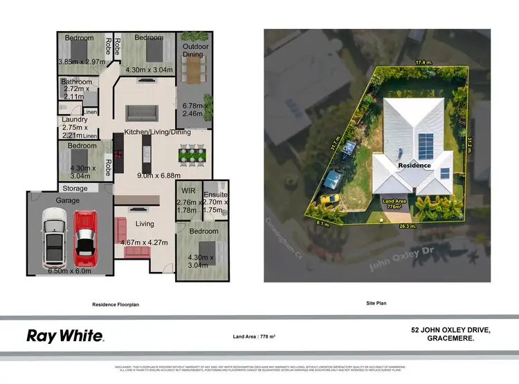 Floorplan of Homely house listing, 52 John Oxley Drive, Gracemere QLD 4702