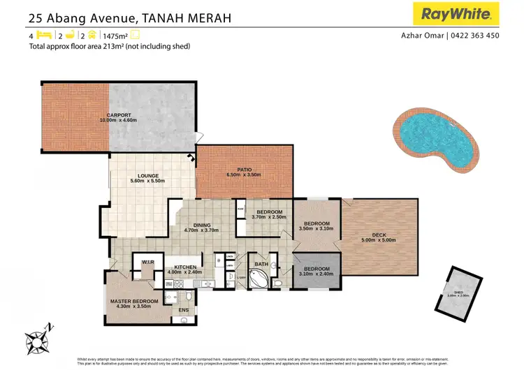 Floorplan of Homely house listing, 25 Abang Avenue, Tanah Merah QLD 4128