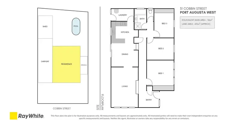 Floorplan of Homely house listing, 31 Cobbin Street, Port Augusta West SA 5700