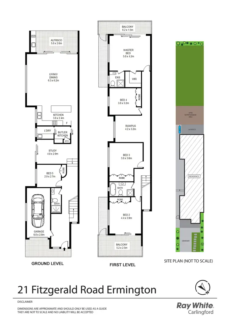 Floorplan of Homely semi-detached listing, 21 Fitzgerald Road, Ermington NSW 2115