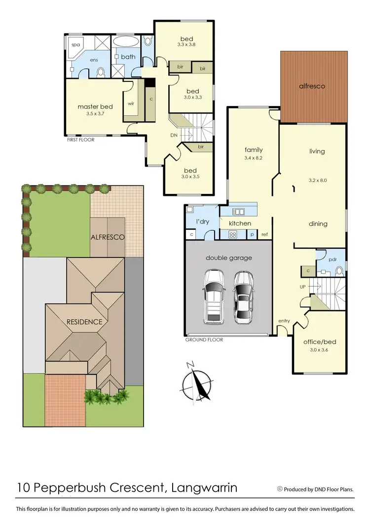 Floorplan of Homely house listing, 10 Pepperbush Crescent, Langwarrin VIC 3910