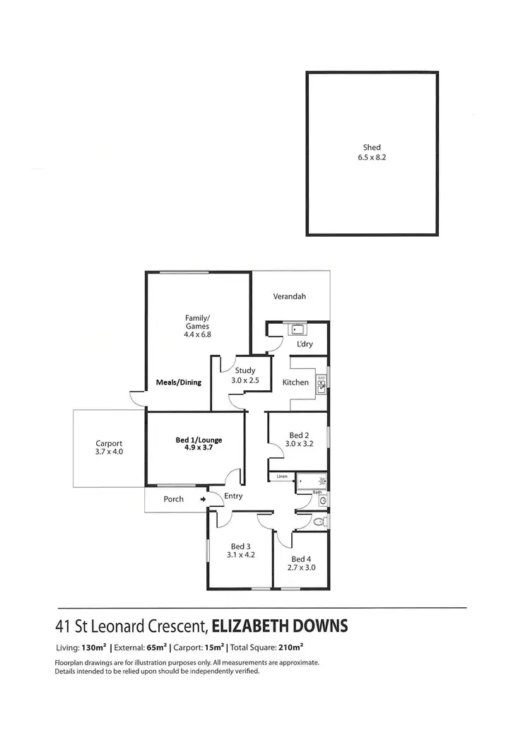 Floorplan of Homely house listing, 41 St Leonard Crescent, Elizabeth Downs SA 5113