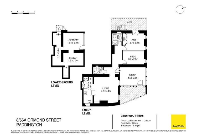 Floorplan of Homely apartment listing, 8/56A Ormond Street, Paddington NSW 2021