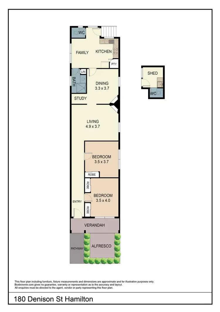 Floorplan of Homely house listing, 180 Denison Street, Hamilton NSW 2303