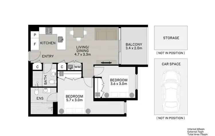 Floorplan of Homely apartment listing, 108/692 Whitehorse Road, Mont Albert VIC 3127