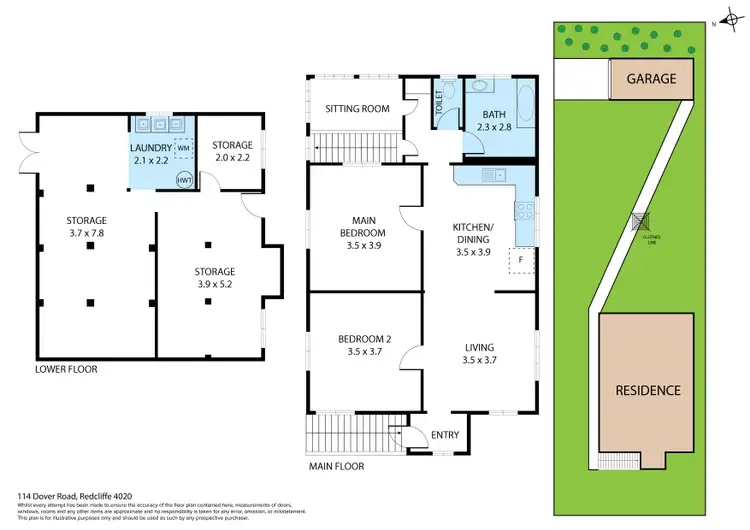 Floorplan of Homely house listing, 114 Dover Road, Redcliffe QLD 4020