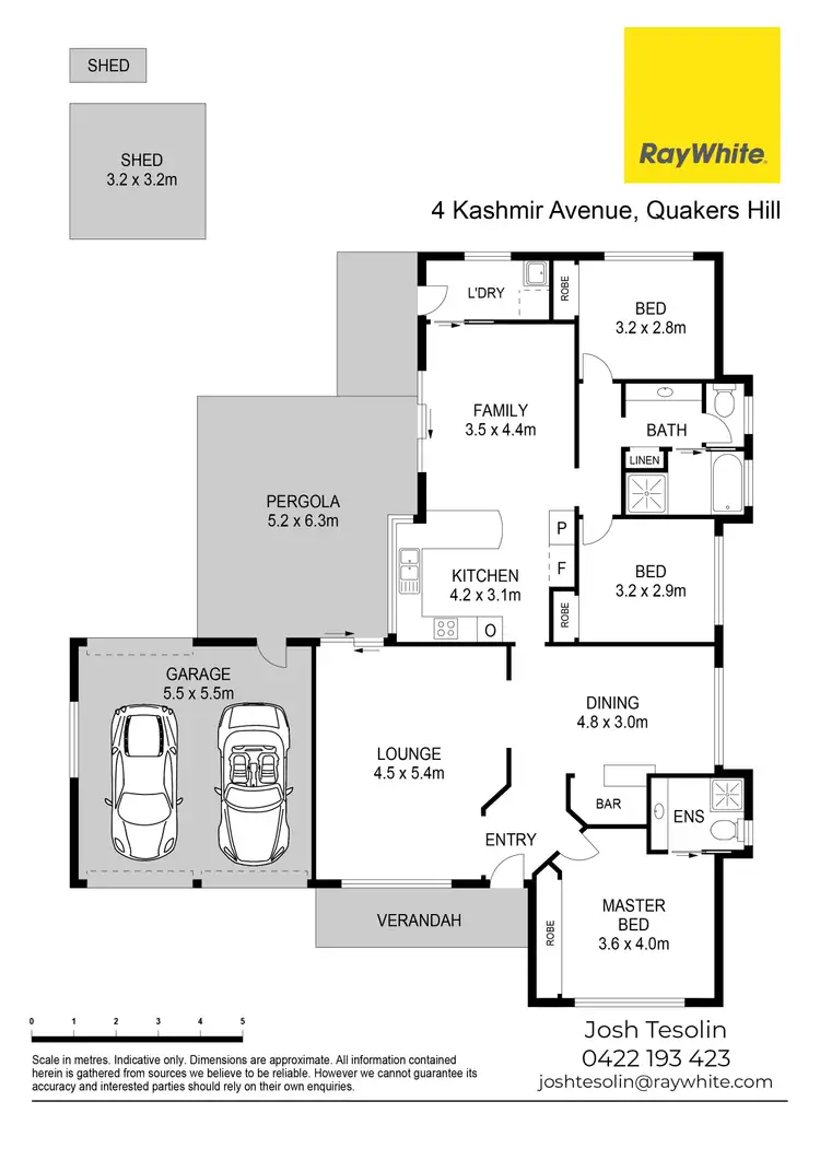 Floorplan of Homely house listing, 4 Kashmir Avenue, Quakers Hill NSW 2763