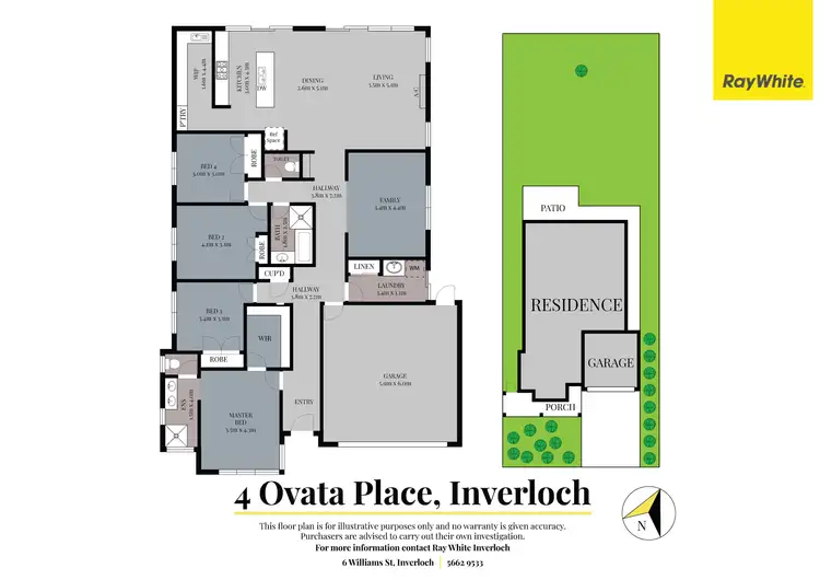 Floorplan of Homely house listing, 4 Ovata Place, Inverloch VIC 3996