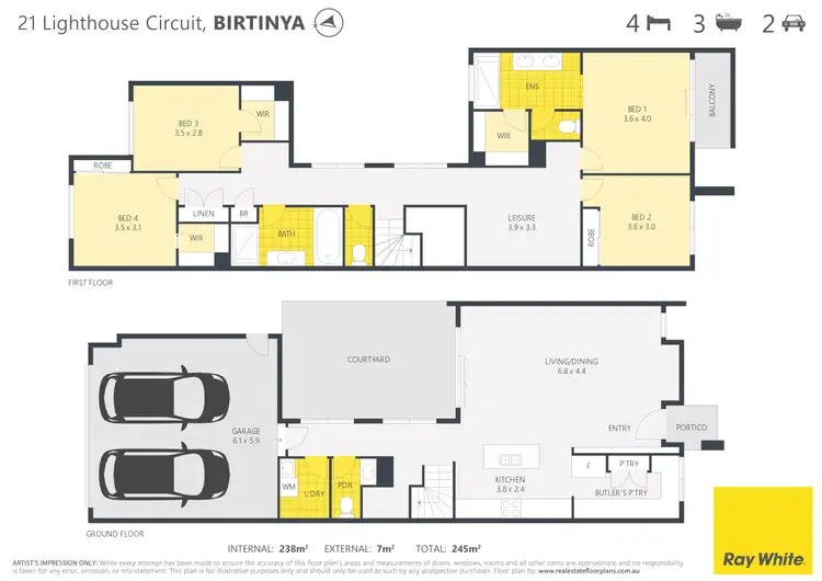 Floorplan of Homely house listing, 21 Lighthouse Circuit, Birtinya QLD 4575
