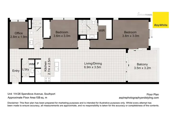 Floorplan of Homely apartment listing, 104/26 Spendelove Avenue, Southport QLD 4215