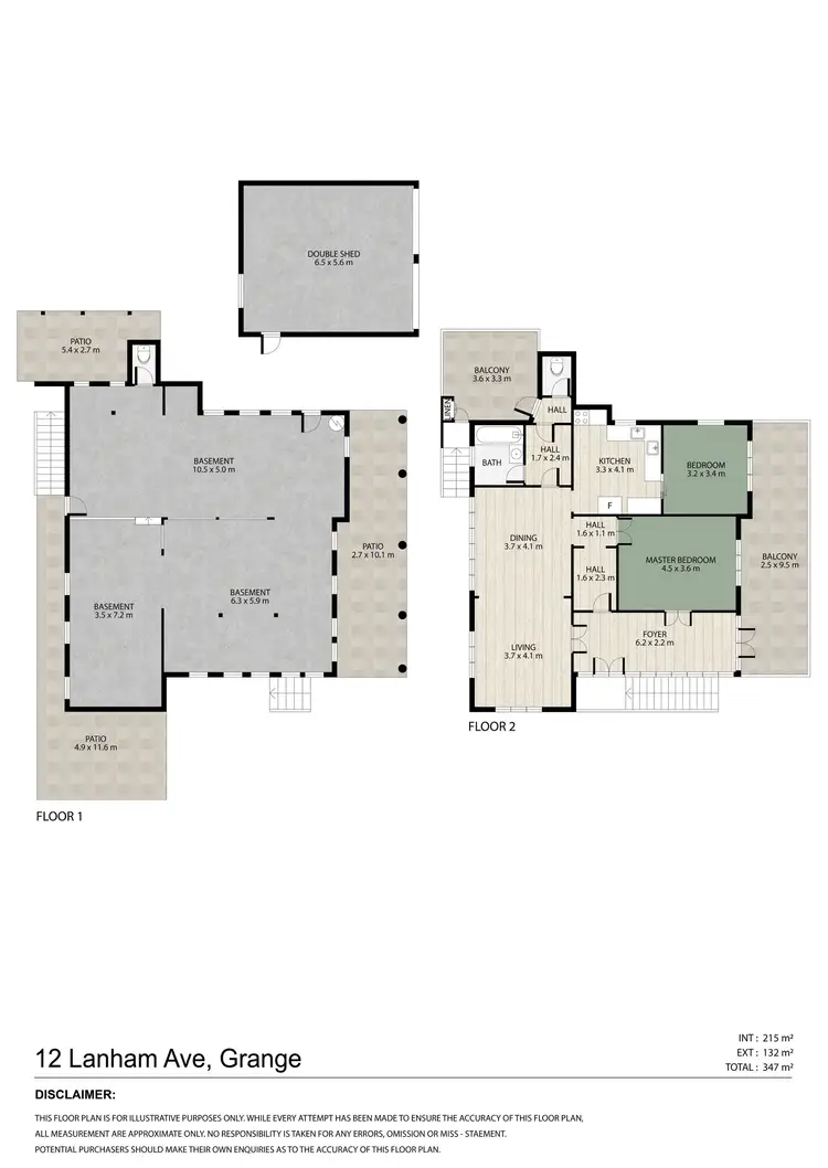 Floorplan of Homely house listing, 12 Lanham Avenue, Grange QLD 4051