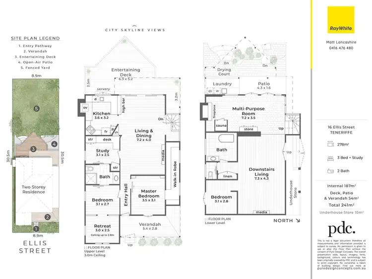 Floorplan of Homely house listing, 16 Ellis Street, Teneriffe QLD 4005