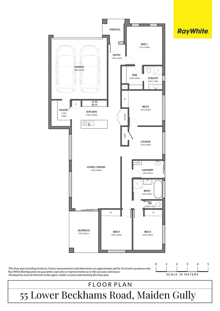 Floorplan of Homely house listing, 55 Lower Beckhams Road, Maiden Gully VIC 3551