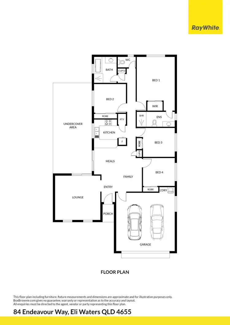 Floorplan of Homely house listing, 84 Endeavour Way, Eli Waters QLD 4655