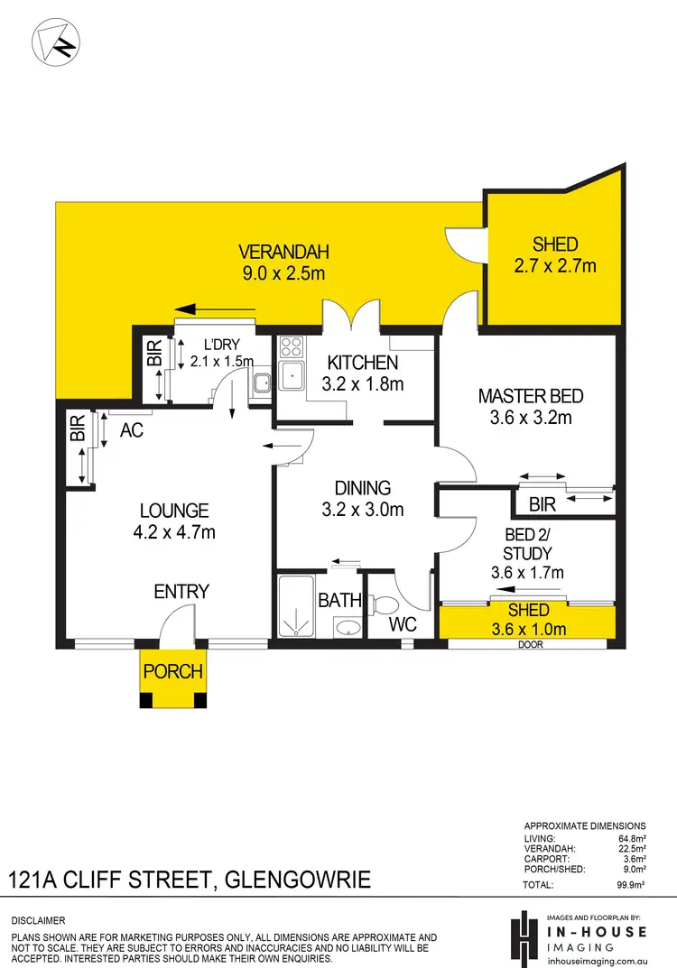 Floorplan of Homely unit listing, 121A Cliff Street, Glengowrie SA 5044