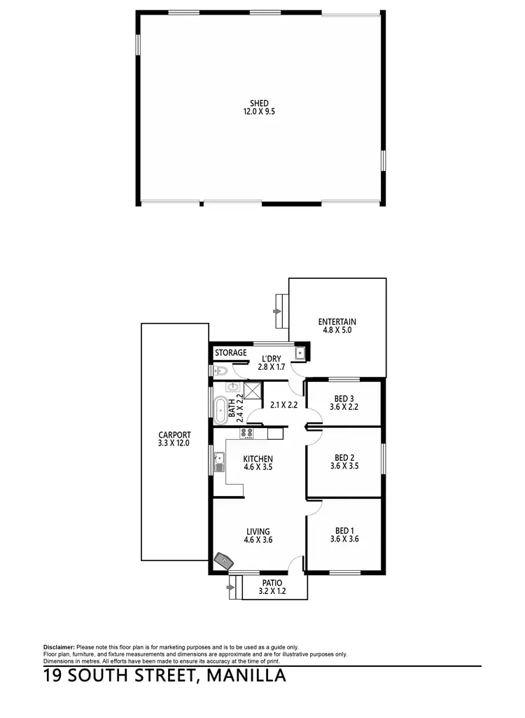 Floorplan of Homely house listing, 19 South Street, Manilla NSW 2346