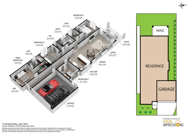 Floorplan of Homely house listing, 11 Positano Way, Lalor VIC 3075