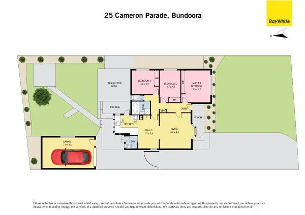 Floorplan of Homely house listing, 25 Cameron Parade, Bundoora VIC 3083