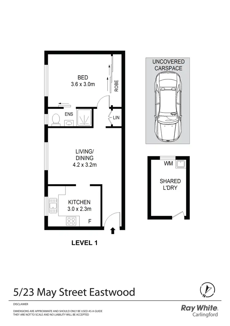 Floorplan of Homely unit listing, 5/23 May Street, Eastwood NSW 2122