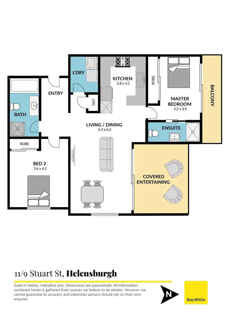Floorplan of Homely unit listing, 11/9 Stuart Street, Helensburgh NSW 2508