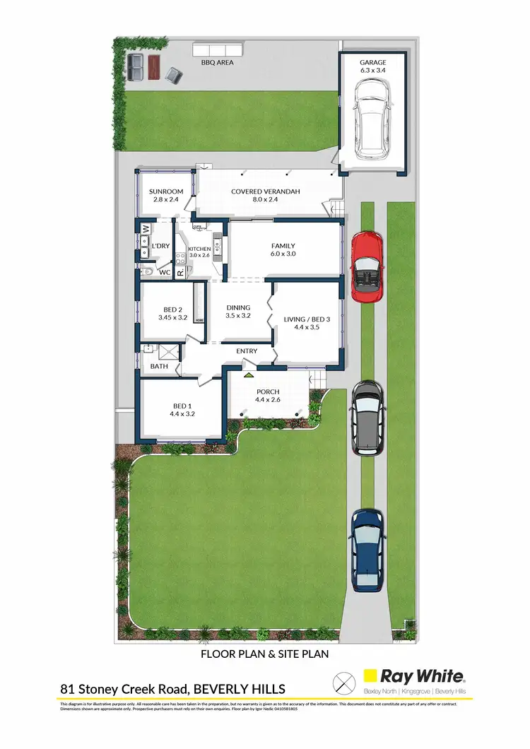 Floorplan of Homely house listing, 81 Stoney Creek Road, Beverly Hills NSW 2209