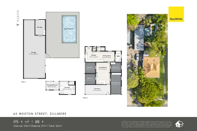 Floorplan of Homely house listing, 45 Weston Street, Zillmere QLD 4034