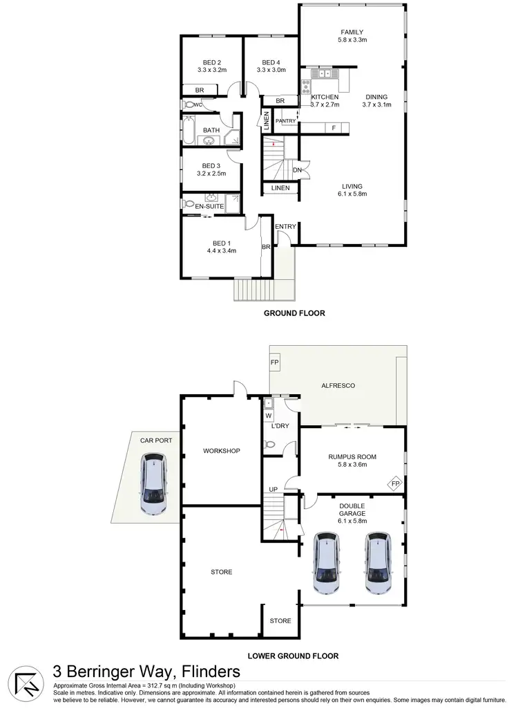 Floorplan of Homely house listing, 3 Berringer Way, Flinders NSW 2529
