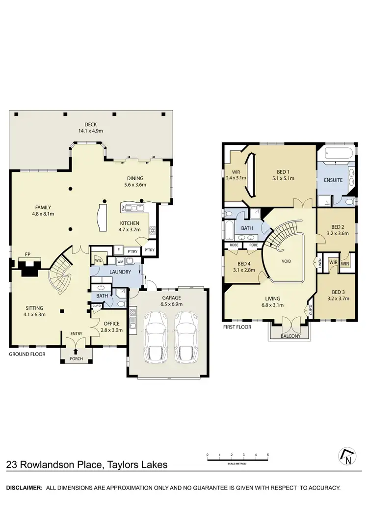 Floorplan of Homely house listing, 23 Rowlandson Place, Taylors Lakes VIC 3038