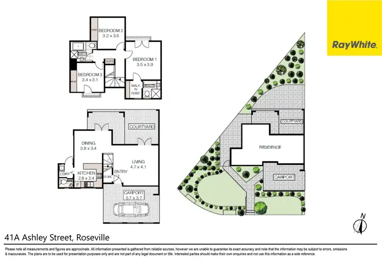 Floorplan of Homely house listing, 41A Ashley Street, Roseville NSW 2069