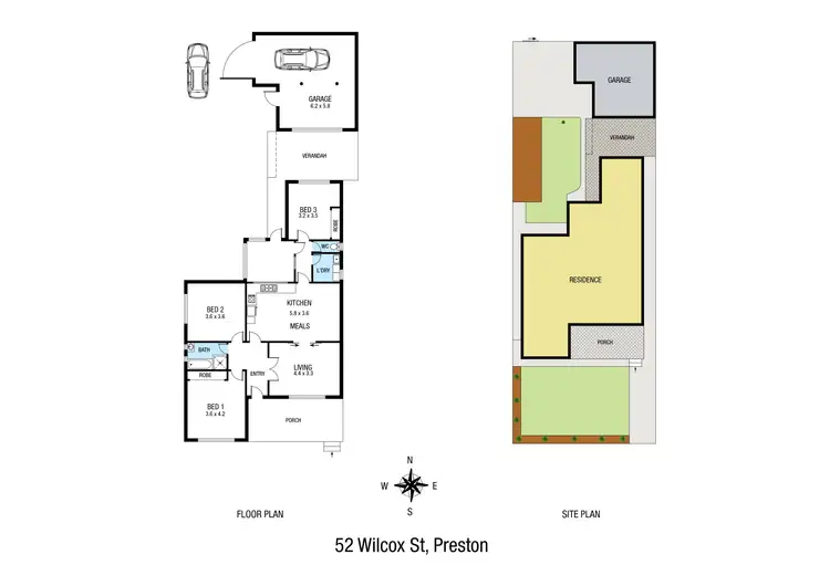 Floorplan of Homely house listing, 52 Wilcox Street, Preston VIC 3072