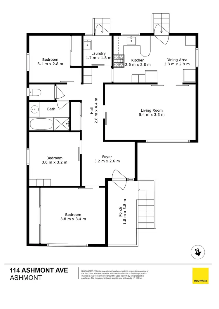Floorplan of Homely house listing, 114 Ashmont Avenue, Ashmont NSW 2650