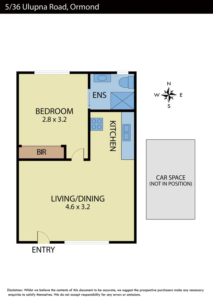 Floorplan of Homely apartment listing, 5/36 Ulupna Road, Ormond VIC 3204