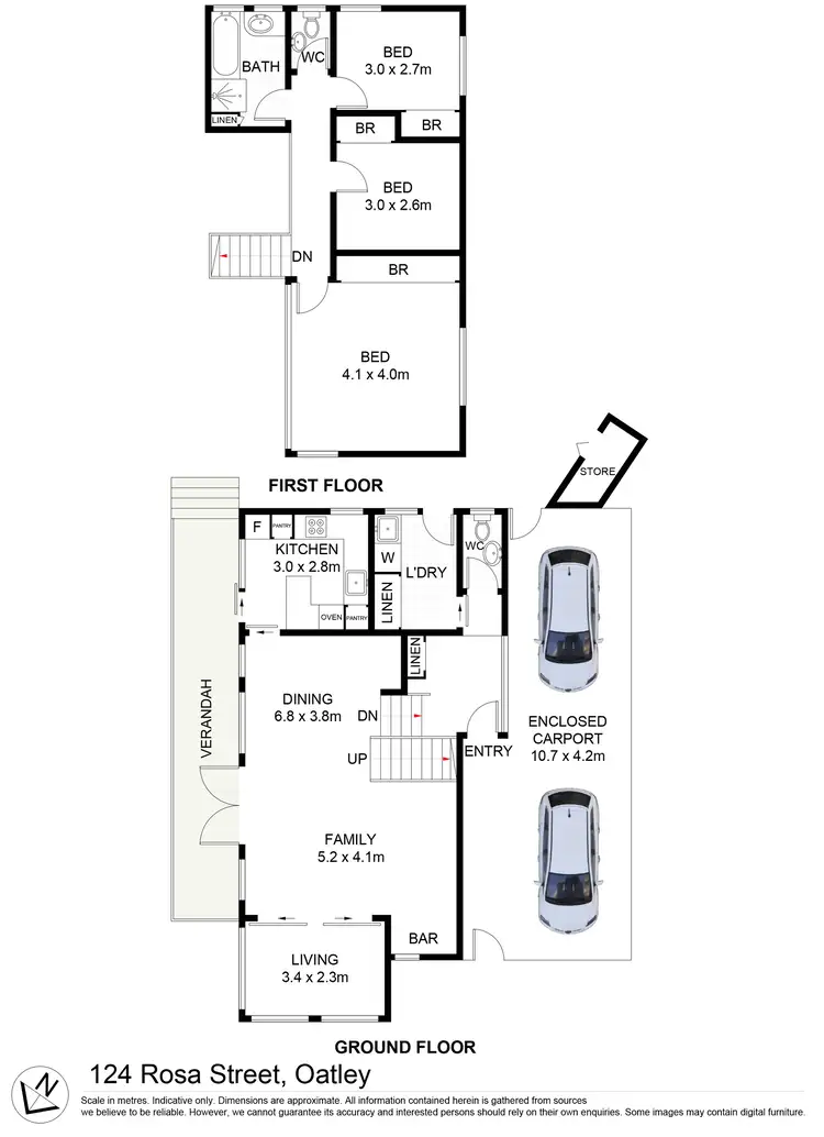 Floorplan of Homely house listing, 124 Rosa Street, Oatley NSW 2223