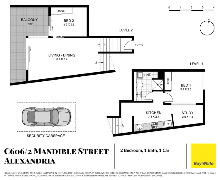 Floorplan of Homely apartment listing, C606/2-6 Mandible Street, Alexandria NSW 2015