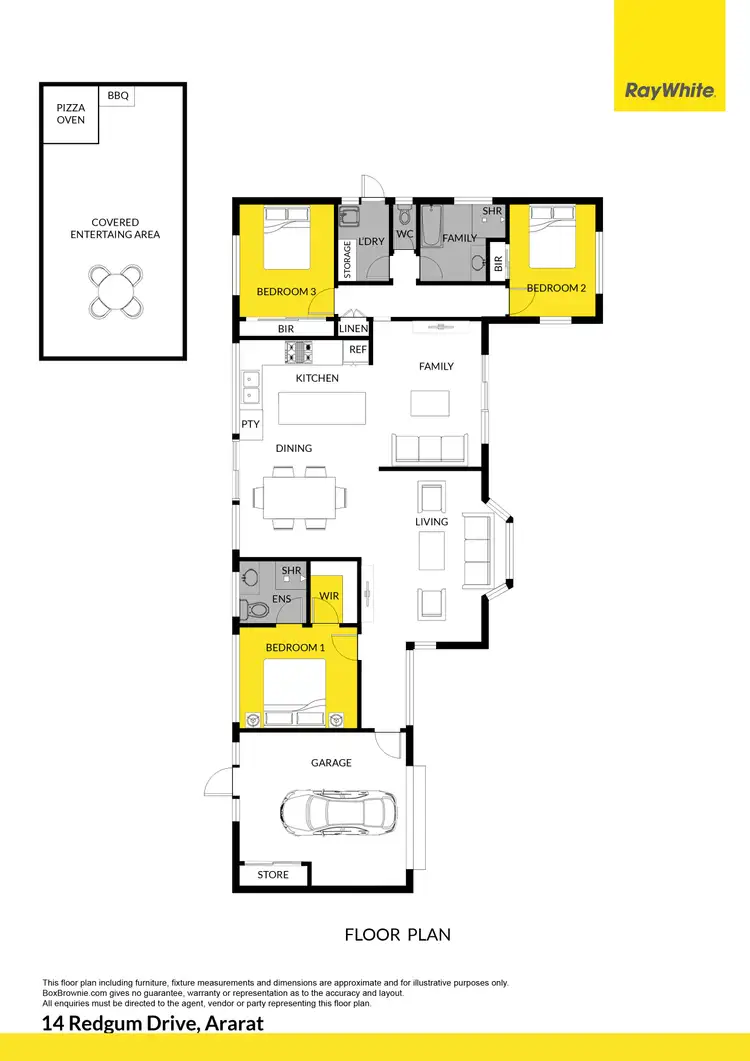 Floorplan of Homely house listing, 14 Redgum Drive, Ararat VIC 3377