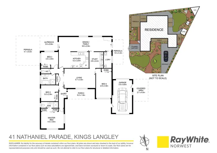 Floorplan of Homely house listing, 41 Nathaniel Parade, Kings Langley NSW 2147