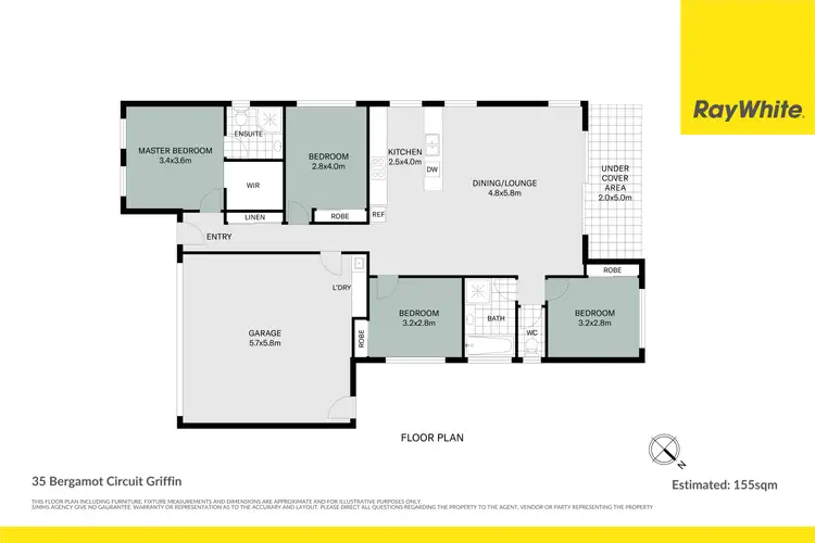 Floorplan of Homely house listing, 35 Bergamot Circuit, Griffin QLD 4503