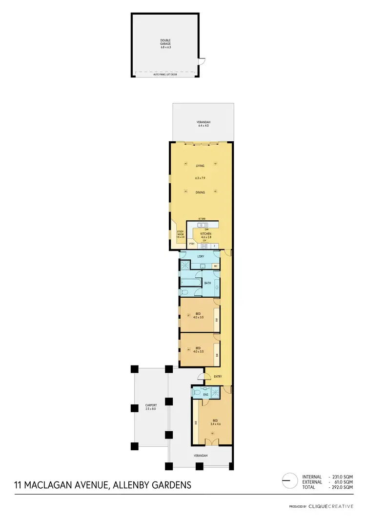 Floorplan of Homely house listing, 11 Maclagan Avenue, Allenby Gardens SA 5009