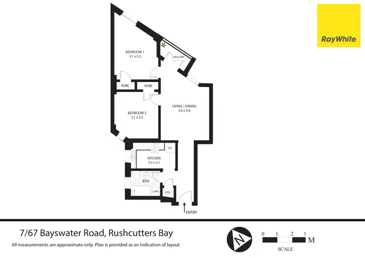 Floorplan of Homely apartment listing, 7/67 Bayswater Road, Rushcutters Bay NSW 2011