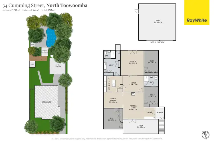 Floorplan of Homely house listing, 34 Cumming Street, North Toowoomba QLD 4350