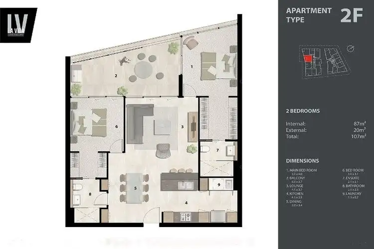 Floorplan of Homely house listing, 414/27 Commercial Road, Newstead QLD 4006