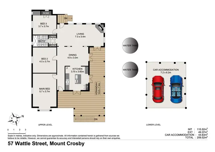 Floorplan of Homely house listing, 57 Wattle Street, Mount Crosby QLD 4306